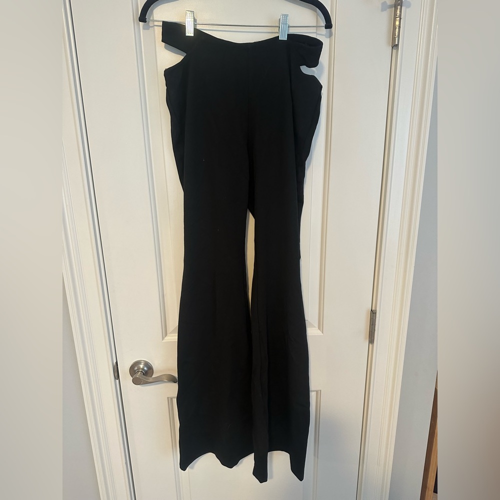 adika side cutout flare pants